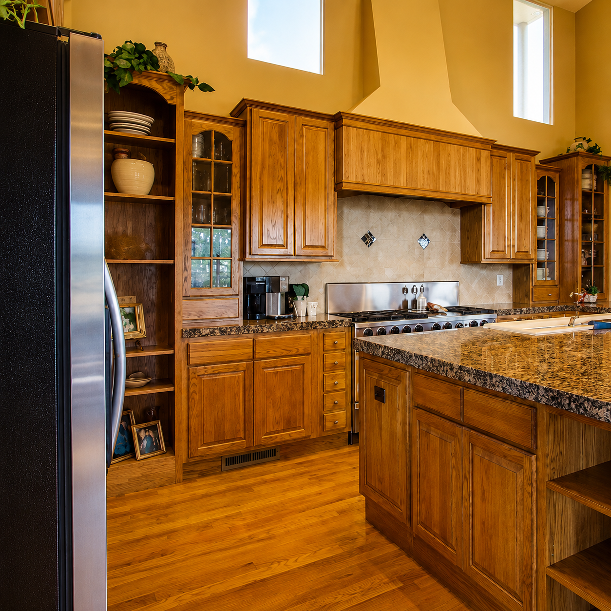 Traditional kitchen before remodeling